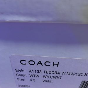 Coach shoes